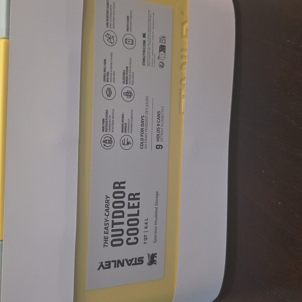 Brand New Stanley Yellow and White Cooler with Tumbler Set - Picture 6 of 6